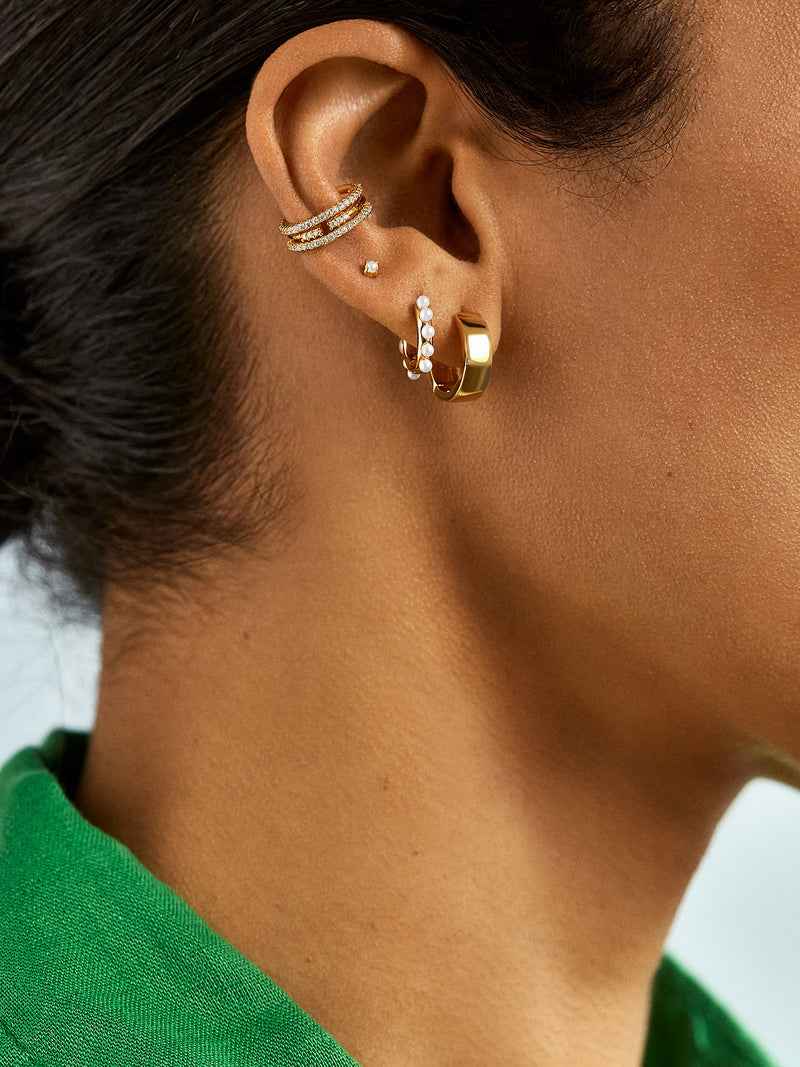 BaubleBar Sienna 18K Gold Earrings - Gold - Get Gifting: Enjoy 20% Off​