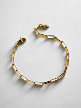 BaubleBar Small Hera Bracelet - Small Gold Plated Brass - 
    Paperclip chain bracelet
  
