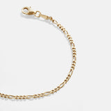 Figaro 18K Gold Bracelet - Gold