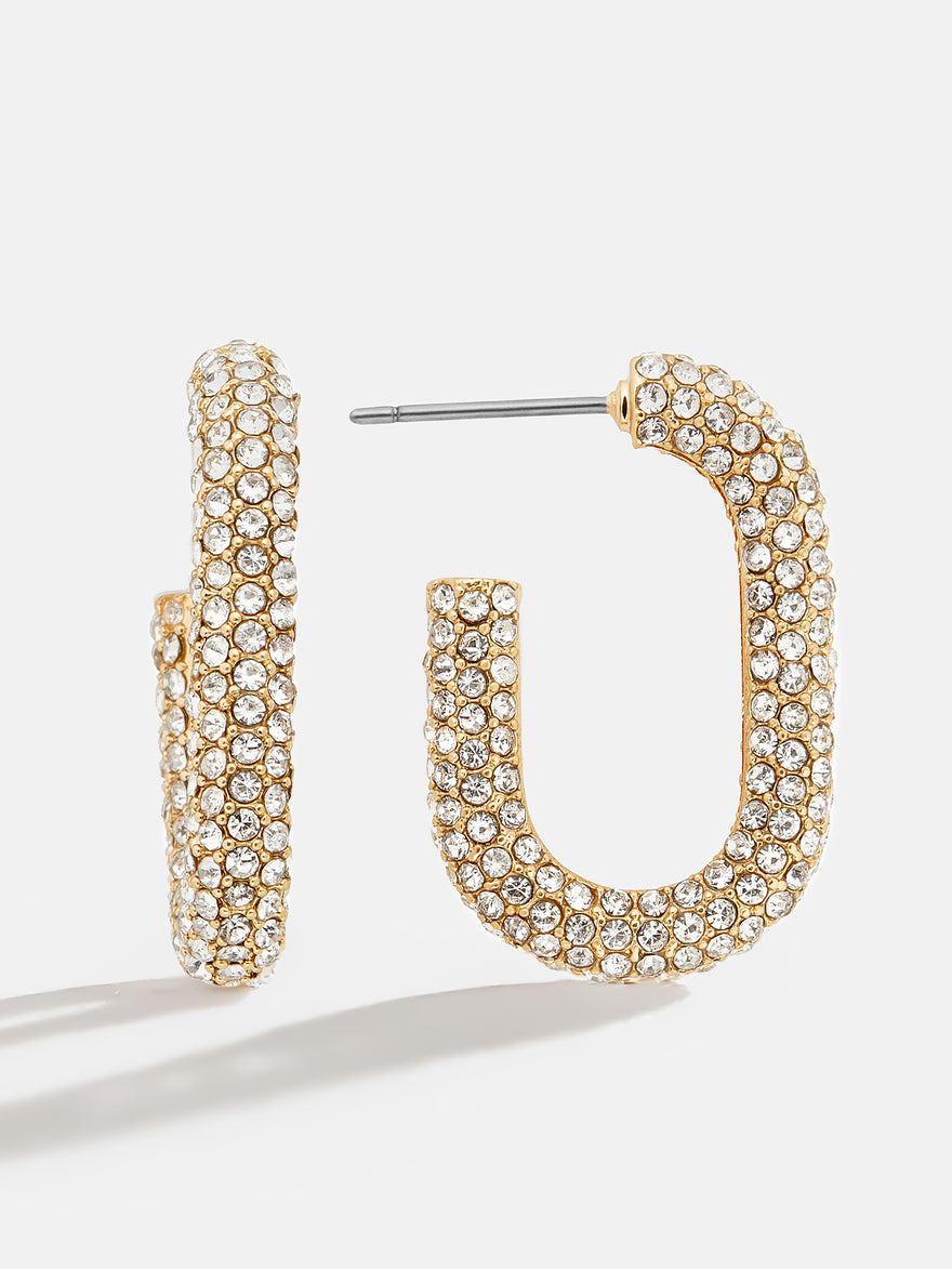 Sybil Earrings - Gold/Pavé