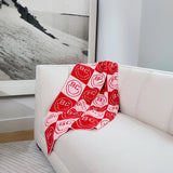 All Smiles Custom Blanket - Pink/Red