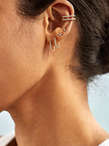 BaubleBar Judith 18K Gold Earrings - Clear/Gold - Get Gifting: Enjoy 20% Off​