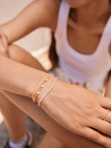 BaubleBar Skye 18K Gold Layered Bracelet - Skye 18K Gold Layered Bracelet - 
    3-in-1 bracelet for easy styling
  
