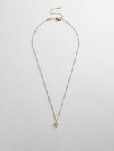 BaubleBar Agape 14K Gold Necklace - Gold/Pavé - 
    14K gold plated sterling silver, Cubic Zirconia stones
  

