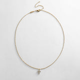 Agape 14K Gold Necklace - Gold/Pavé