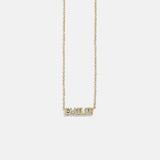 variant:14K Gold Plated Sterling Silver. Pavé Cubic Zirconia Stones