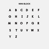 Mini Silver Pavé Block Cluster Custom Nameplate Necklace - 2 Names