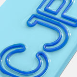 Fine Line Custom iPhone Case - Light Blue/Cobalt