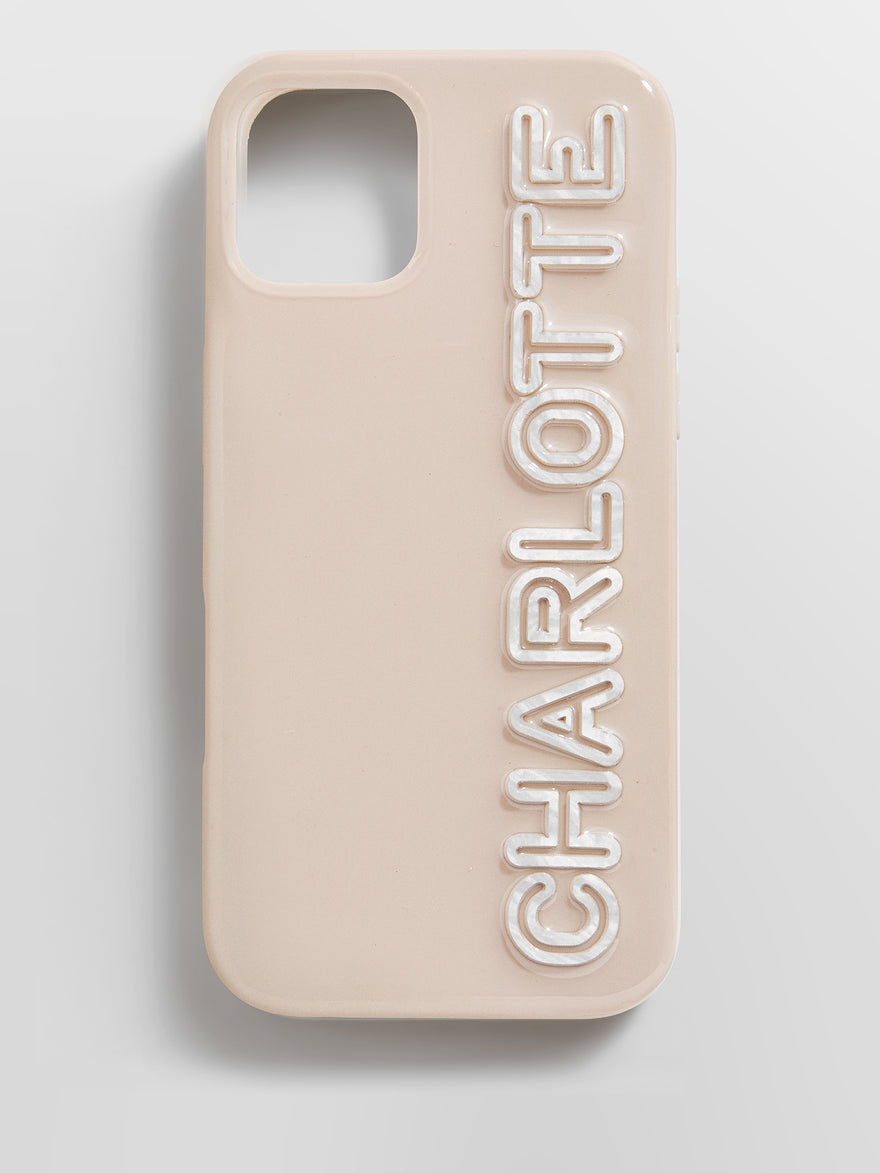 All the Beige Custom iPhone Case - Beige/Pearl