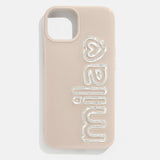 All the Beige Custom iPhone Case - Beige/Pearl