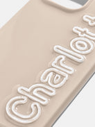 All the Beige Custom iPhone Case - Beige/Pearl