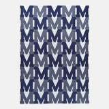 On Repeat Custom Blanket - Blue/White