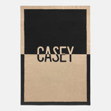 Spell It Out Custom Blanket - Tan/Black