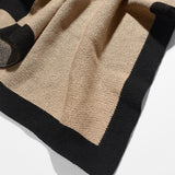 Spell It Out Custom Blanket - Tan/Black