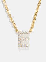 BaubleBar E - 
    Initial pendant necklace
  
