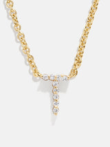 BaubleBar T - 
    Initial pendant necklace
  
