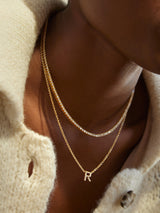 BaubleBar Nora Cubic Zirconia Initial Necklace - Clear/Gold - 
    Enjoy an extra 20% off - This Week Only
  
