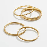 Mamie 14K Gold Ring Set - Gold