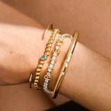 Custom Tennis Bracelet - Gold/Pavé