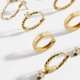 Luna 14K Gold Earring Set - Luna 18K Gold Earring Set