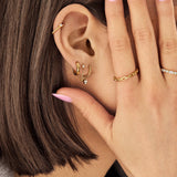 Luna 14K Gold Earring Set - Luna 18K Gold Earring Set
