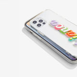 Color Me Happy Custom iPhone Case - Clear/Multi