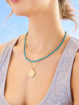 BaubleBar 18K Gold Reversible Medallion Necklace - Star - Get an extra 30% off sale styles. Discount applied in cart​