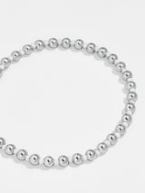 BaubleBar Nadia Pisa Bracelet - Silver - 
    Silver beaded stretch bracelet
  
