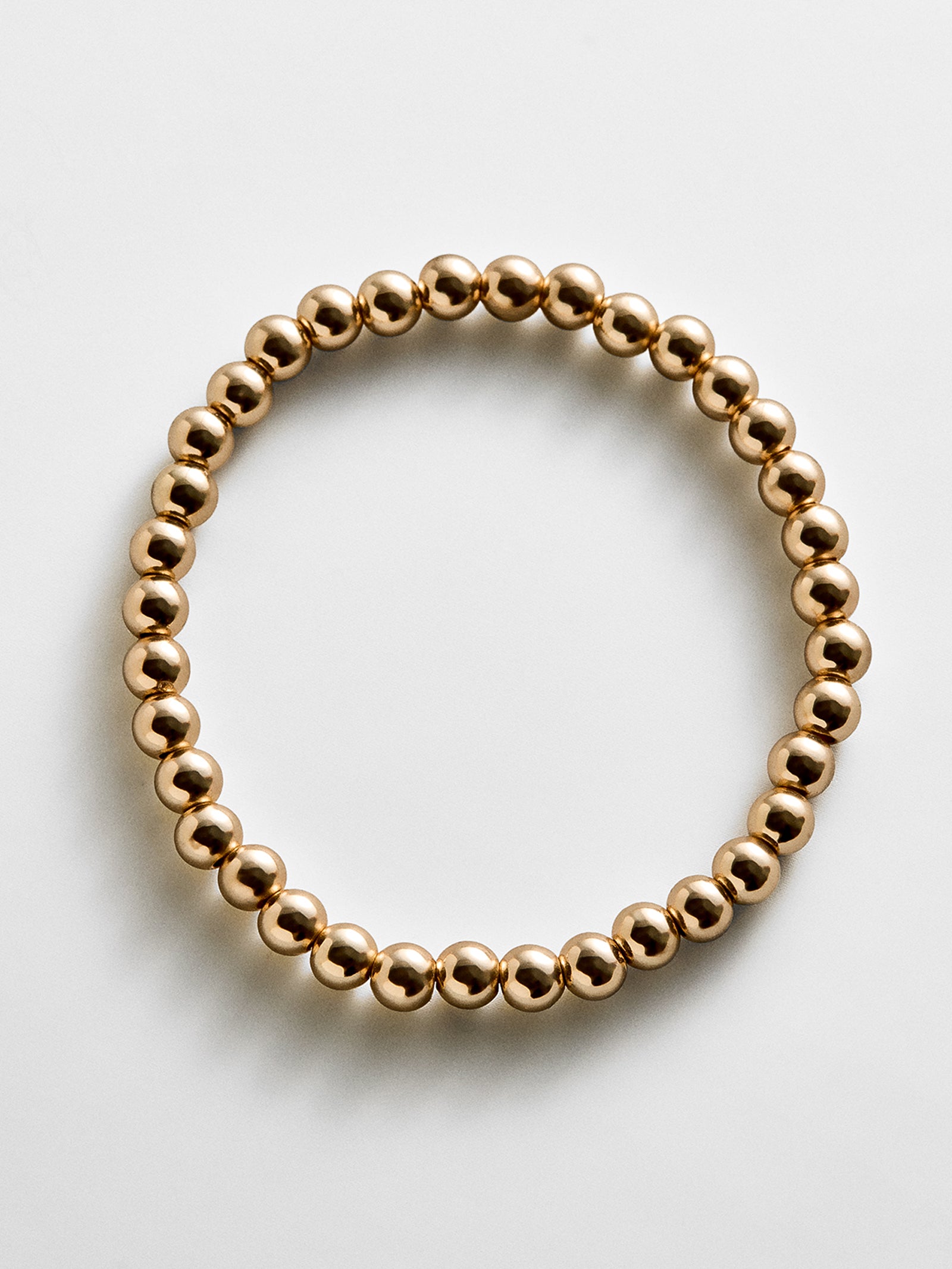 Gold Pisa Bracelet - 5MM Beads