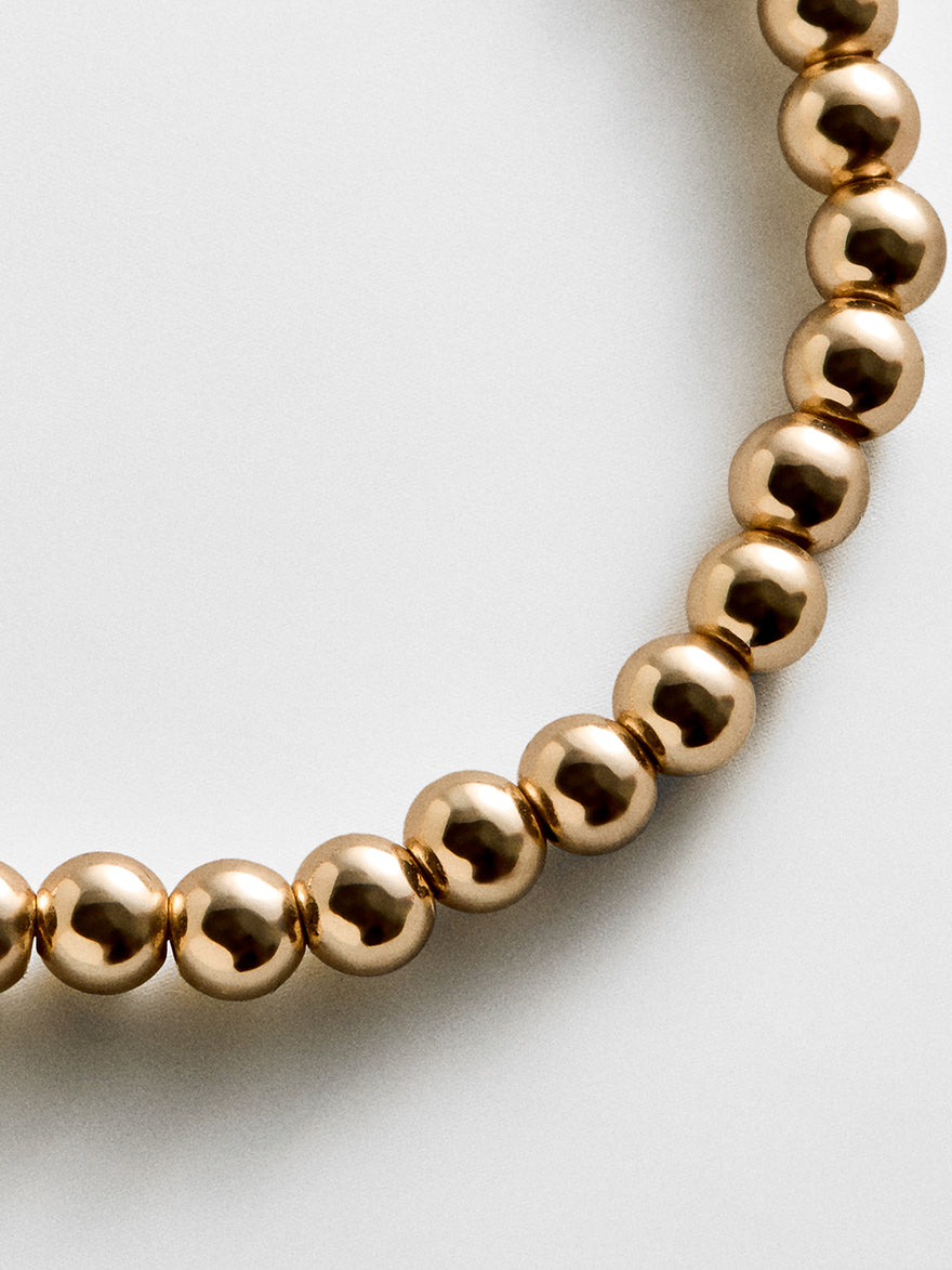 Gold Pisa Bracelet - 5MM Beads