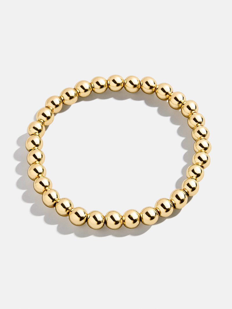 BaubleBar Gold Pisa Bracelet - 6mm - 
    Gold beaded stretch bracelet 
  
