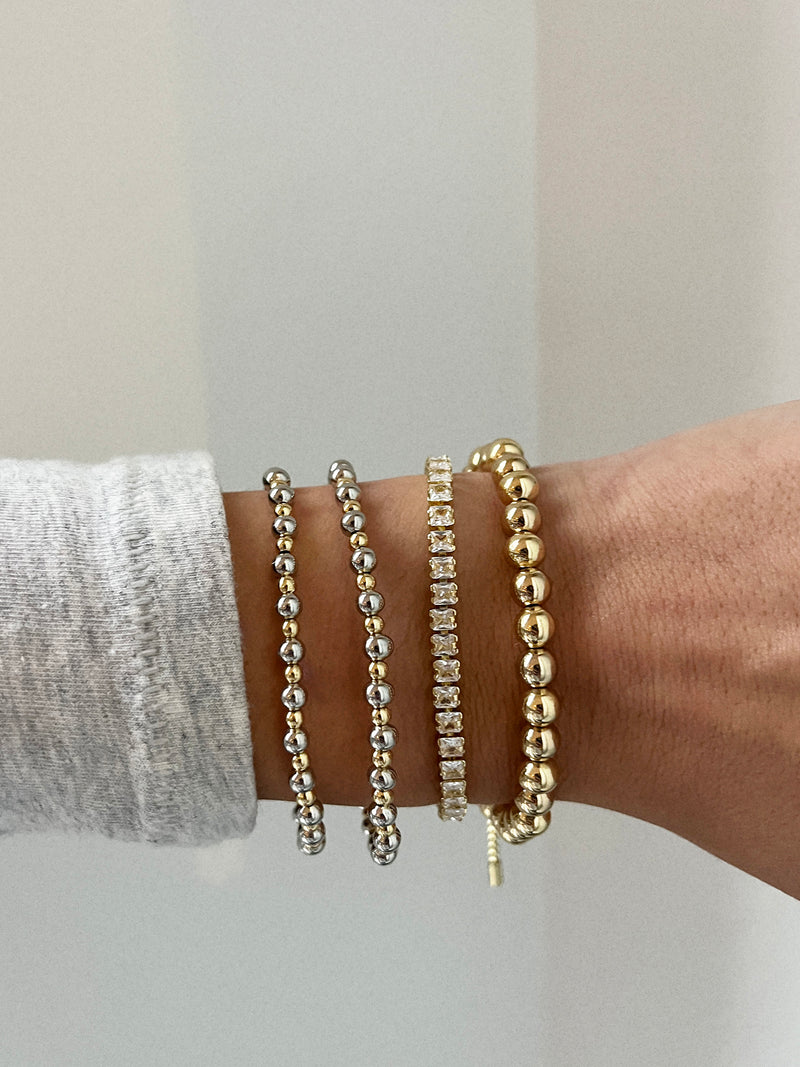 BaubleBar Gold Pisa Bracelet - 6MM Beads - 
    Stocking Stuffer Deal
  
