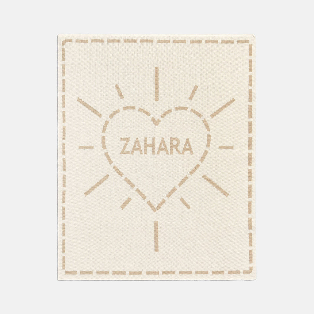 Wild At Heart Custom Blanket Beige Tan