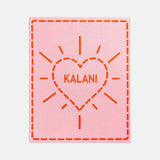 Wild At Heart Kids' Custom Blanket - Pink/Orange