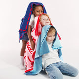 Baby Steps Kids' Custom Blanket - Light Blue/Navy
