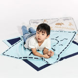 Wild Child Kids' Custom Blanket - Gray/Beige
