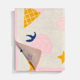 Sweet Tooth Kids' Custom Blanket - Orange/Pink/Blue