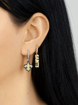 BaubleBar New Orleans Saints Earring Set - NFL huggie earrings & studs