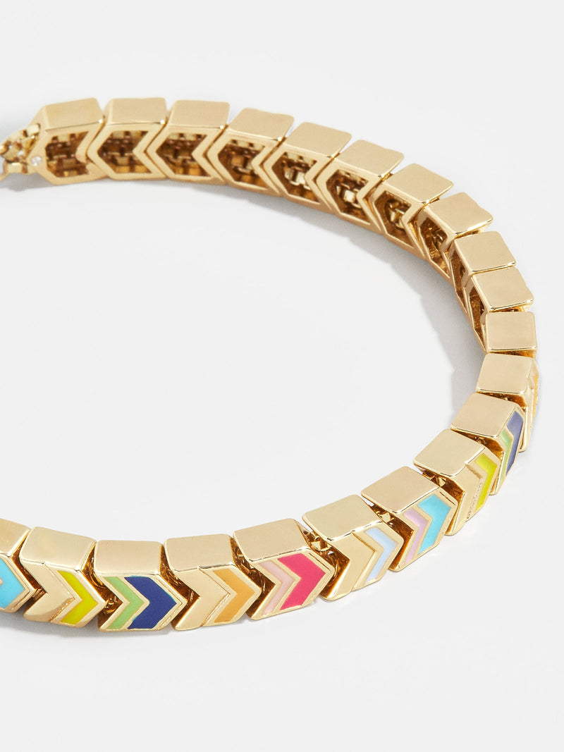 BaubleBar Flynn Bracelet - 
    Gold and enamel pull-tie bracelet
  

