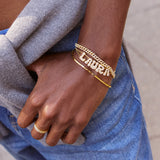 Pavé Bubble Slider Custom Bracelet - Pavé Bubble Double Strand
