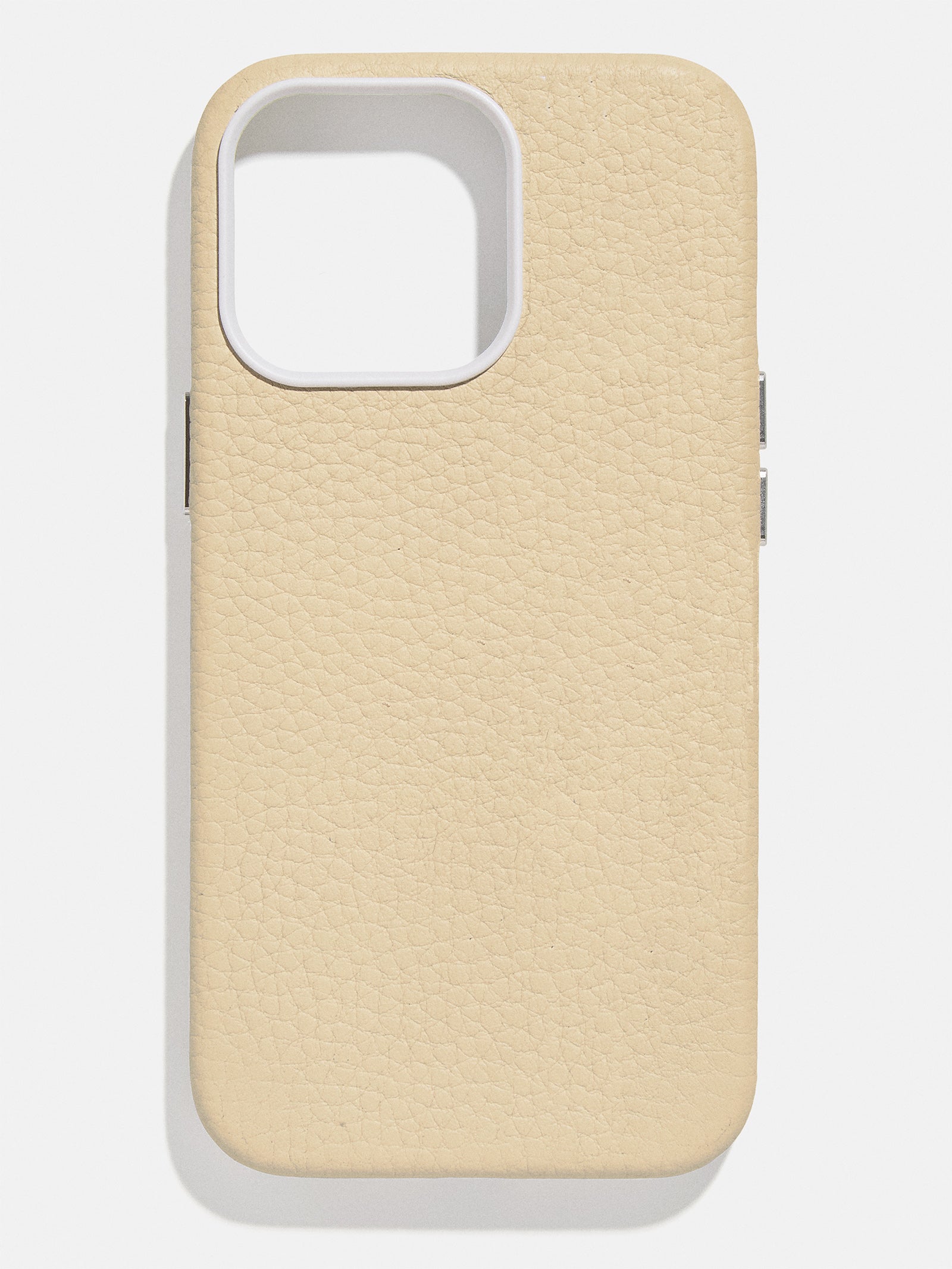 Leather Phone Case Tan Customizable phone case BaubleBar