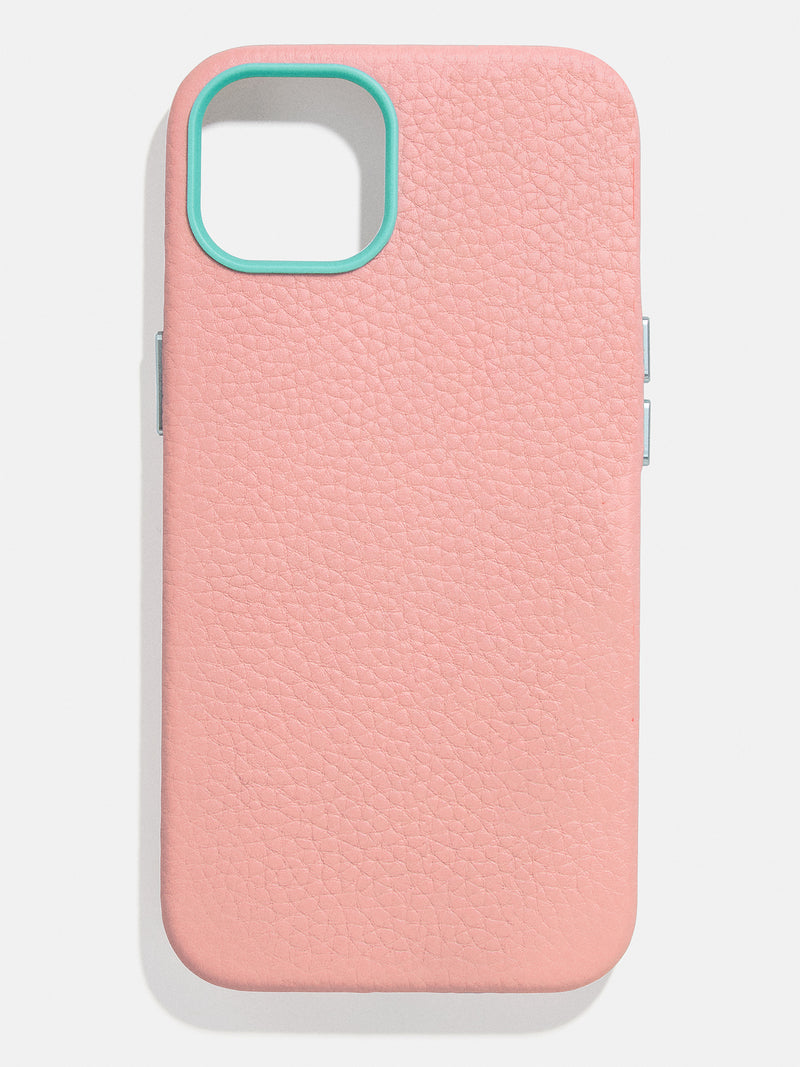 BaubleBar Leather Phone Case - Blush - Leather phone case