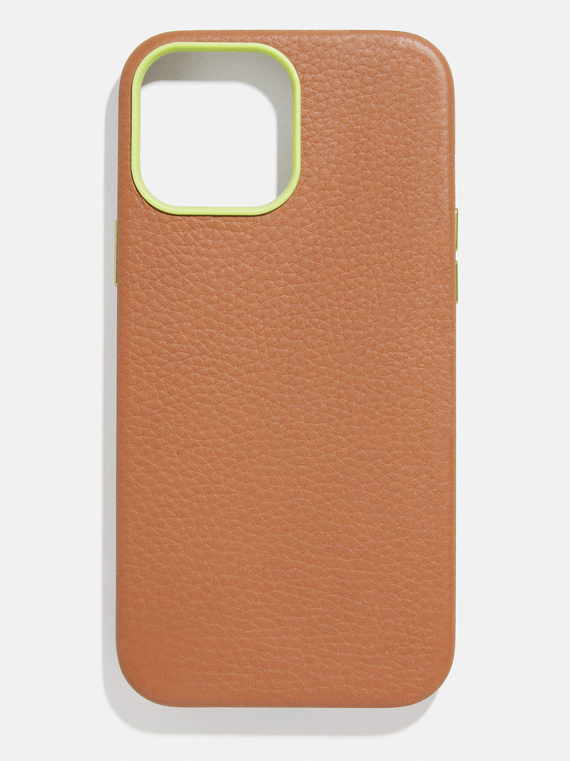 BaubleBar Leather Phone Case - Brown - Get an extra 30% off sale styles. Discount applied in cart​