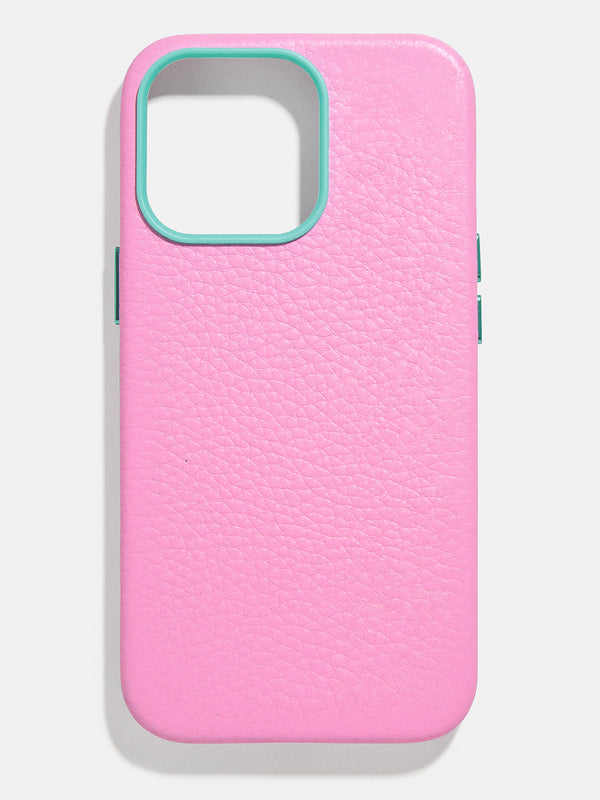 Leather Phone Case - Hot Pink