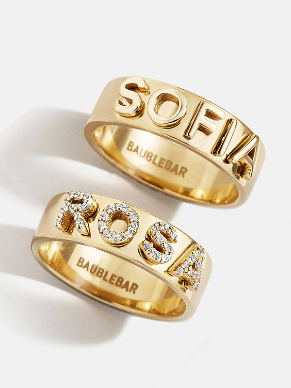 PDTJMTG Name Ring Personalized Engraved Names Twist Ring India | Ubuy