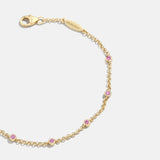 Yasmine 18K Gold Birthstone Bracelet - Rose