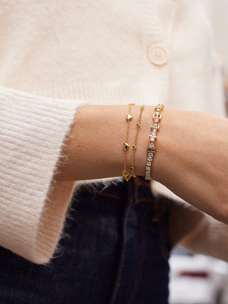BaubleBar Yasmine 18K Birthstone Bracelet - Peridot - 
    Enjoy 20% off - This Week Only
  
