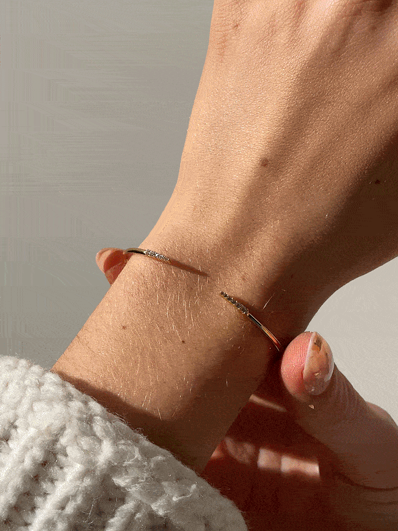 Rima 18K Gold Vermeil Cuff Bracelet - Smooth Gold