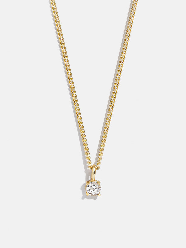 Victoria 18K Gold Necklace - Gold/Pavé