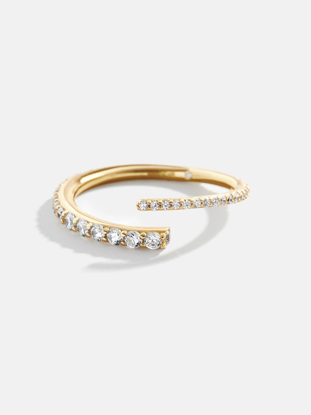 Nicole 18K Gold Ring - Gold/Pavé – 18K gold plated sterling